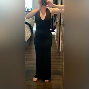 Versus Versace Elegant Black Backless Dress